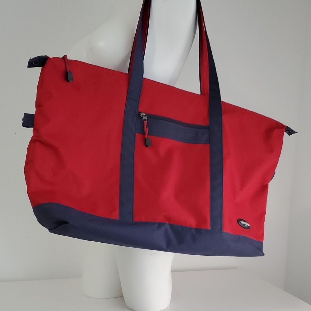 Samsonite Red and Blue Tote Travel Bag